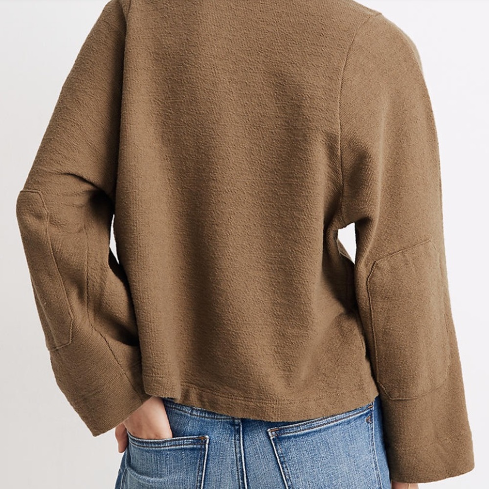 Madewell Shoulder Button Elbow-Patch -Army Green - image 2